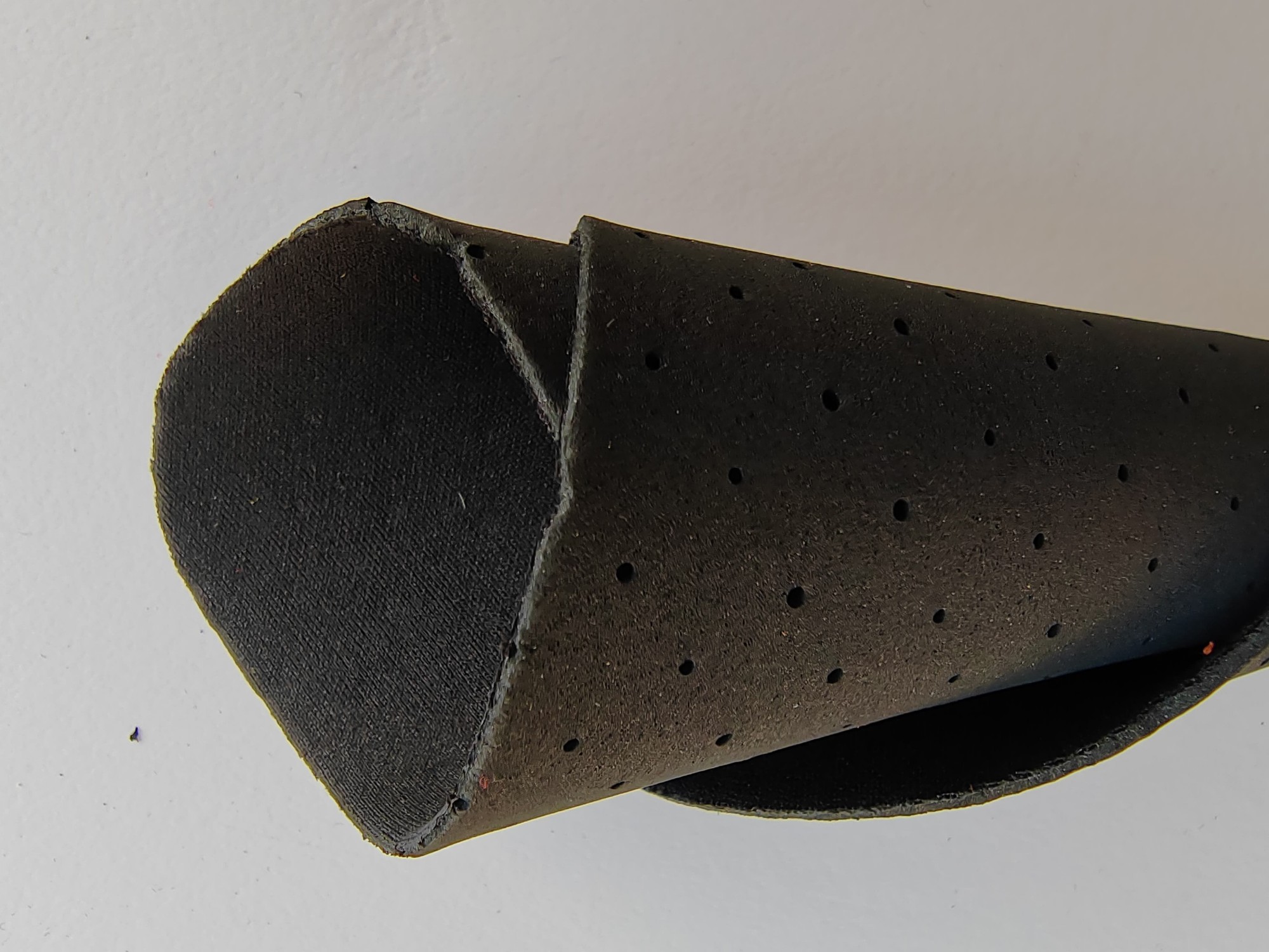 Black Perforated Fabric